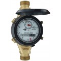 Dwyer WRBT-A-C-02-10 Series WRBT Removable-Bottom Multi-Jet Water Meter, 0.63 x 0.75" pipe size, 10 gal output-