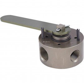 ESCO 10515 Liquid Transfer Pump 4-Way Valve for 10543, anodized aluminum-