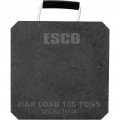 ESCO 10754 Jack Support Plate, 100-ton, rope handle-