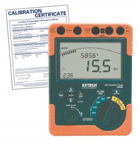 Extech 380396-NIST Digital High Voltage Insulation Tester, 220VAC,  -