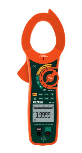 Extech MA1500 True RMS AC/DC Clamp Meter plus NCV, 1500A-