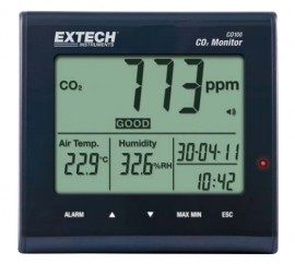 Extech CO100 Desktop Indoor Air Quality CO<sub>2</sub> Monitor-