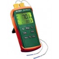 Extech NIST EasyView Type K Dual Input Thermometer with Dual Readings,-