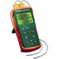 Extech EA15EasyView Dual Input Thermocouple Thermometer/Data Logger,  -