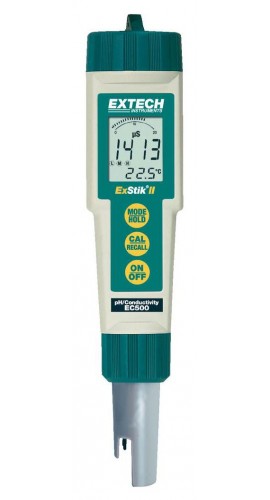 Extech EC500 Waterproof ExStik II pH/Conductivity Meter-