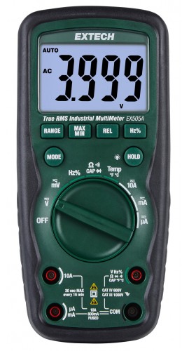 Extech EX5xxA Series Heavy Duty True RMS Multimeter, &amp;plusmn;0.09%, 6000,-