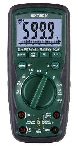 Extech EX5xxA Series Heavy Duty True RMS Multimeter, &amp;plusmn;0.09%, 6000-
