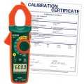 Extech EX655-NIST True RMS AC/DC Clamp Meter with Temperature &amp; NCV, 600A,  -