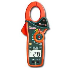 Extech EX810-NIST Clamp Meter with IR thermometer, 1000 A AC,-