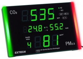 Extech IAQ320 Indoor Air Quality Monitor/Data Logger, PM2.5, CO&lt;sub&gt;2&lt;/sub&gt;-