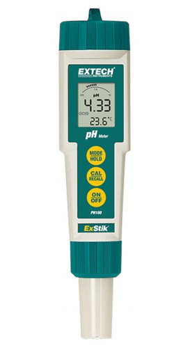Extech PH100 Waterproof ExStik pH Meter-