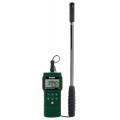 Extech AN340-NIST Mini Vane Anemometer/Psychrometer/Logger, CMM/CFM,  -
