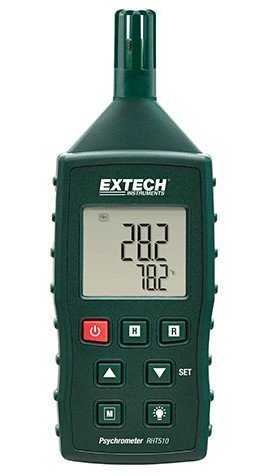Extech RHT510-NIST Thermo-Hygrometer, air/type K,-