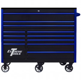 Extreme Tools RX Series Roller Cabinet, 55", black/blue-