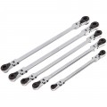 EZRED WR5 ml Ratcheting Wrench Set, 5-piece, locking flex head-