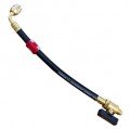 Fieldpiece HR1XR Ball Valve Refrigerant Hose with adapter extension, 1/4&amp;quot;-