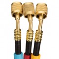 Fieldpiece HR3L Low Loss Valves Refrigerant Hose Set, 1/4&amp;quot;, 3-pack-