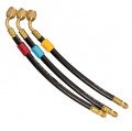 Fieldpiece HR3X Open Valves Refrigerant Hose Extension Set, 1/4&amp;quot;, 3-pack-