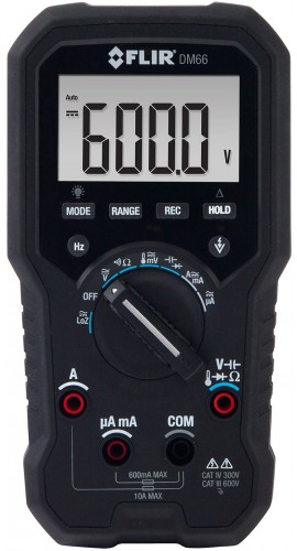 FLIR DM66 True RMS Multimeter with LoZ, 600V-