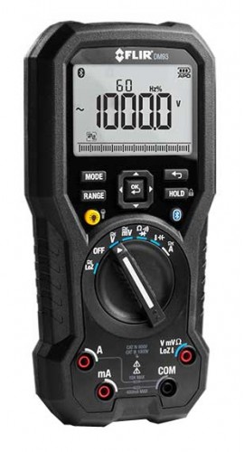 FLIR DM93-2-NIST Industrial TRMS Multimeter with VFD Mode, Bluetooth and NIST Certificate Calibration-