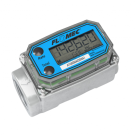 FLOMEC A1A-10-I-P A1 Series Meter, Aluminum, Blind-PO, ISO7, 1"-