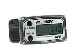 FLOMEC A1Q9GMN025NA1 Low Flow Nylon A1 Flow Meter, 1" NPT Fittings-