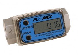 FLOMEC G2A20NQ9GMB Aluminum Turbine Flow Meter, 20 to 200 GPM Range-