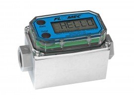 FLOMEC G2A-05-I-Q Turbine Flow Meter with aluminium body and computer display, 1/2", ISO7, litres-