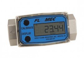 FLOMEC G2S07NQ9GMA 3/4" NPT Turbine Stainless Steel Flowmeter, 2-20 GPM (7.6-75.7 LPM)-