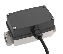 FLOMEC G2S-15-I-P Turbine Flow Meter with stainless steel body, conditioned signal output and ISO7, 1-1/2"-