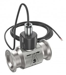 FLOMEC G-100-3A-3 GSCPS Series Turbine Flow Meter 3A with magnetic pickup, stainless steel body and tri-clamp, 3-wire, 1"-