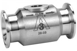 FLOMEC GSCPS-100L Turbine Meter with Low Profile Sanitary Clamp, No Display, 6.7-67 GPM-