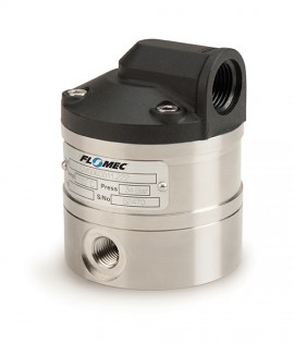 FLOMEC OM006N513-222 Small Capacity Flow Meter, 1/4", Intermediate Press Body, Carbon-Ceramic Bearing, Teflon Encapsulated Viton O-Ring-