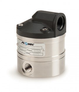 FLOMEC OM006S511-222 Small Capacity Flow Meter, 1/4", Stainless Steel Body, Carbon Ceramic Bering, Viton O-Ring-