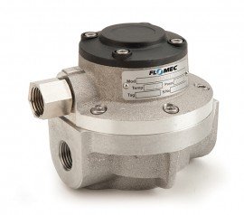 FLOMEC OM015S001-222 Medium Capacity Flow Meter, 1/2", Stainless Steel Body, PPS Rotor, Viton O-Ring-