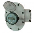 FLOMEC OMS-080-F-R14 Oval Gear Flowmeter with stainless steel body and 150 ANSI flange, 3&amp;quot;, default to gallon-