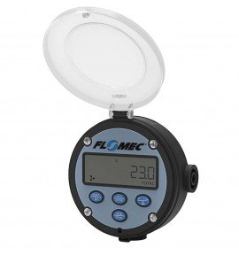 FLOMEC RT142D0MM Flow Rate Totalizer RT14 Display with 4 to 20 mA and scaleable pulse, 1/2&amp;quot; NPT female, OM meter mount-