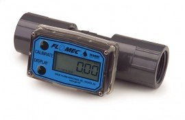 FLOMEC TM10NQ9GMA 1" NPT PVC Water Flow Meter, 5-50 GPM (19-190 LPM)-