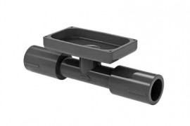 FLOMEC TM Series Body (only) for the 1&amp;quot; spigot TM flow meter, PVC-