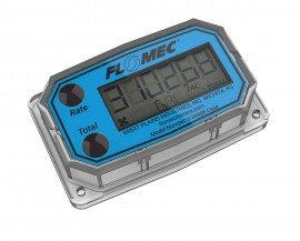 FLOMEC AQUAsonic Series Display for the saddle ultrasonic flow meter, UM, Q9, 6&amp;quot; tube, gallon-