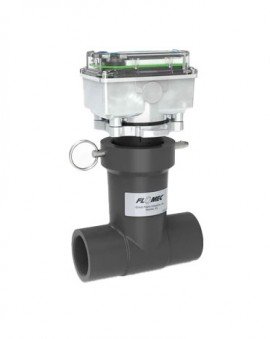 FLOMEC UM-080-N-Q AQUAsonic Ultrasonic Flow Meter for Tee with Q9 display, UM, PVC, FNPT, 3&amp;quot;, gallon-