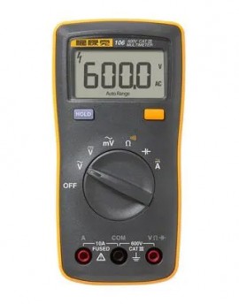 Fluke 106 Digital Multimeter, AC/DC, 600 V, palm-sized-