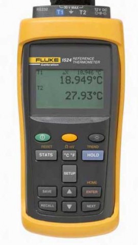 Fluke 1524-P4-256 Dual Channel Reference Thermometer Kit-