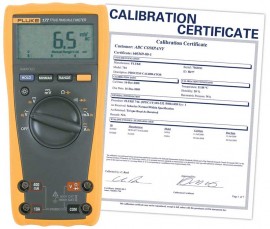 Fluke 177/EFSP-NIST True RMS Digital Multimeter with backlight, -