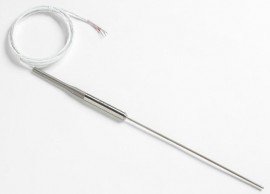 Fluke 5618B-9-J Small-Diameter Industrial RTD with banana plugs, 9"-