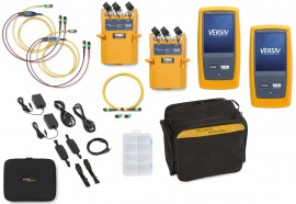 Fluke Networks CFM-100S INTL CertiFiber Max Single-Mode OLTS with two Versiv 2 mains, Wi-Fi, pinned MPO 12, international-