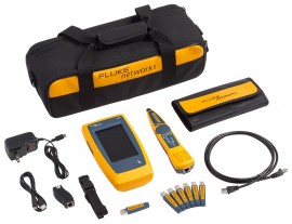 Fluke Networks LinkIQ Cable + Network Tester Kit with three-year Premium Care, 10 Gb/s, 1000&#039;-