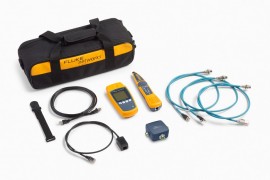 Fluke Networks MS-POE-IE-KIT MicroScanner PoE Industrial Ethernet Tester kit with probe-
