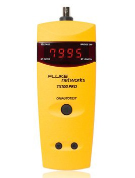 Fluke Networks TS100 PRO Cable Fault Finder TDR Kit with bridge tap detect-