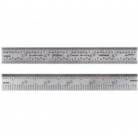 Fowler 52-340-006-0 Rigid Rule, 6", 5r graduation-